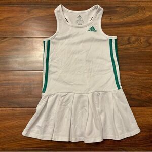 Adidas white/green sleeveless tennis athletic dress